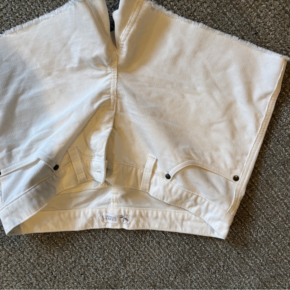 Carve Designs White Jean Shorts